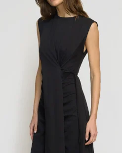 Asia Consultancy Co., Ltd Agnes Twist-Drape Jersey Dress< Dresses