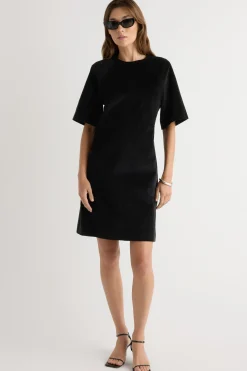 Hua Jia Aika Back-Tie Corduroy Mini Dress< Dresses