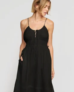 Fashion Apparels Alessandra Sculpted Cinched-Waist Dress< Dresses