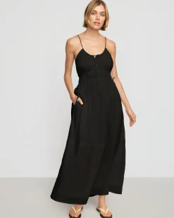 Fashion Apparels Alessandra Sculpted Cinched-Waist Dress< Dresses