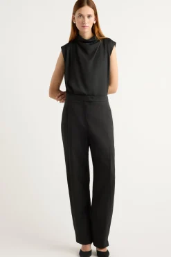 Hua Jia Allegra Gathered-Neck Sleeveless Blouse< Tops