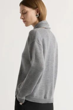 Brilliant Wise Corporation Limited Amanda Scarf-Neck Wool Sweater< Sweaters