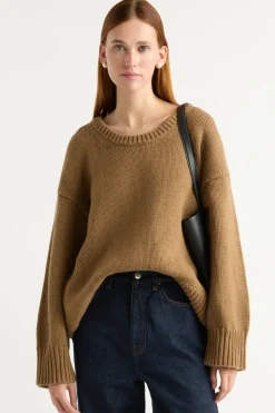 Brilliant Wise Corporation Limited Archie Deep U-Neck Sweater< Sweaters