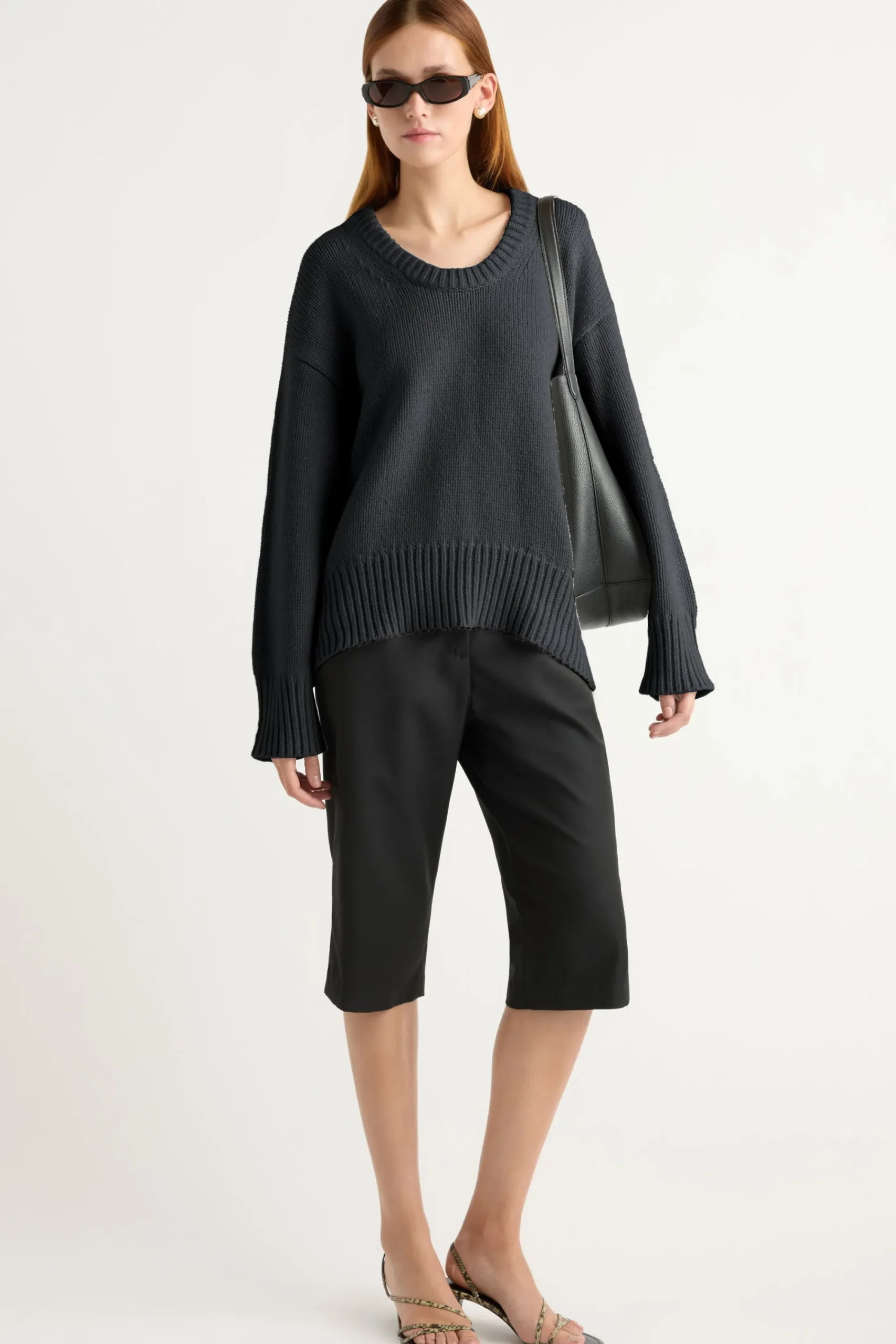 Brilliant Wise Corporation Limited Archie Deep U-Neck Sweater< Sweaters