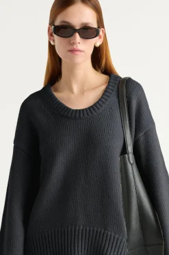 Brilliant Wise Corporation Limited Archie Deep U-Neck Sweater< Sweaters