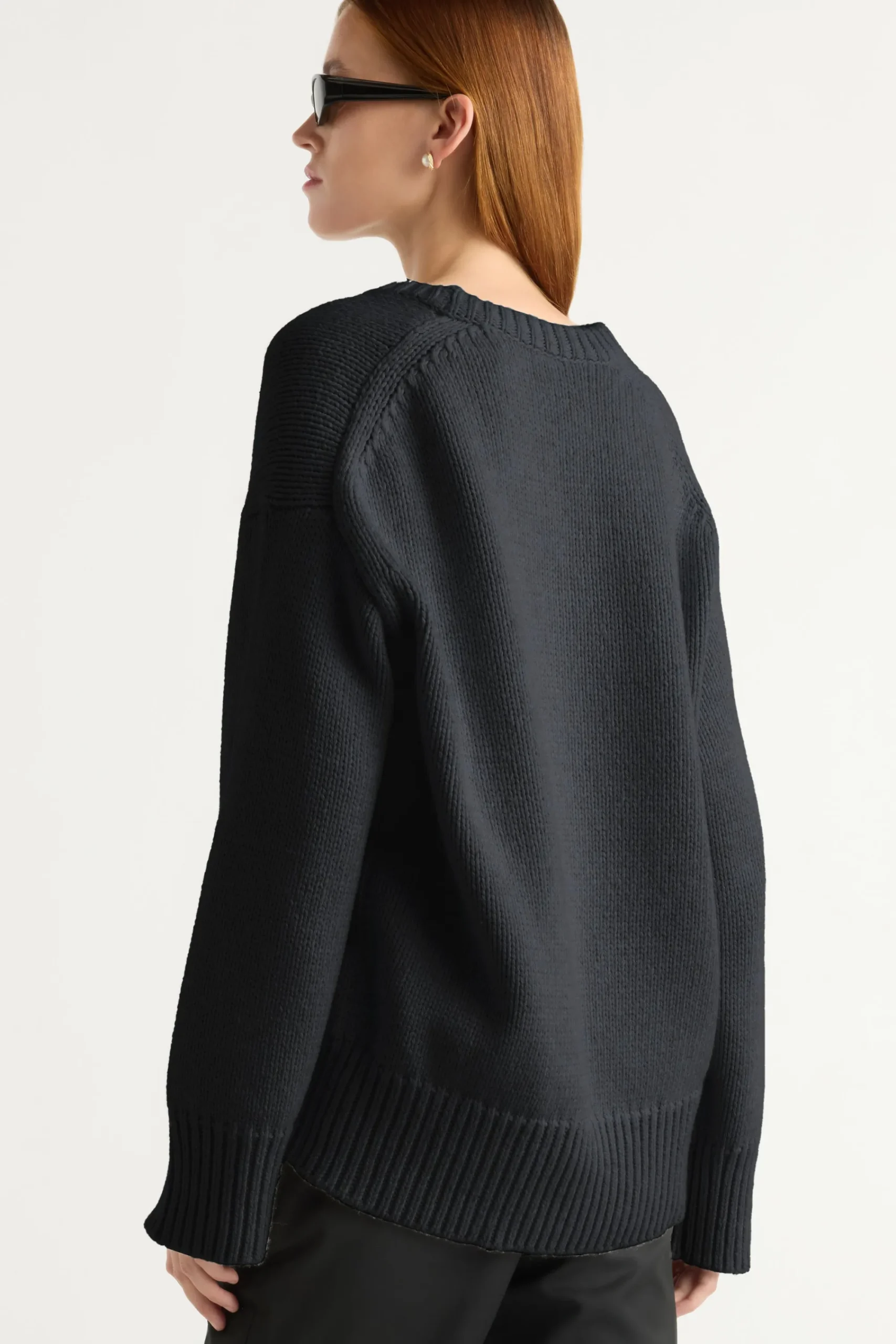 Brilliant Wise Corporation Limited Archie Deep U-Neck Sweater< Sweaters