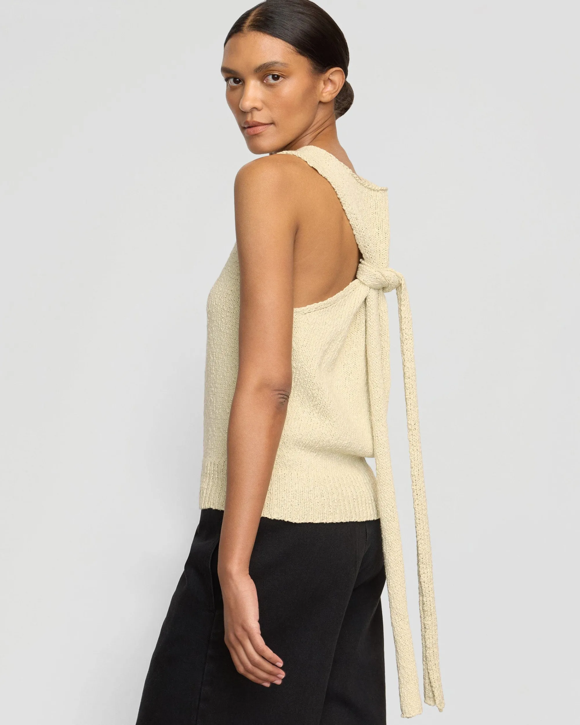 Brilliant Wise Corporation Limited Arinna Tie-Racerback Organic Cotton Tank< Sweaters|Tees