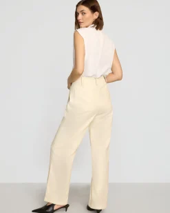 Hua Jia Aster Herringbone Denim Pant< Pants