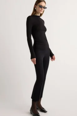 Lever Style LLC Ava Mock-Neck Long-Sleeve Tee< Tees|Tops