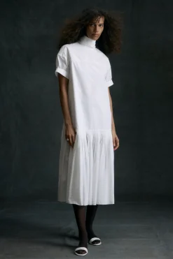 Hua Jia Babba Shirred Scarf-Neck Dress< Dresses