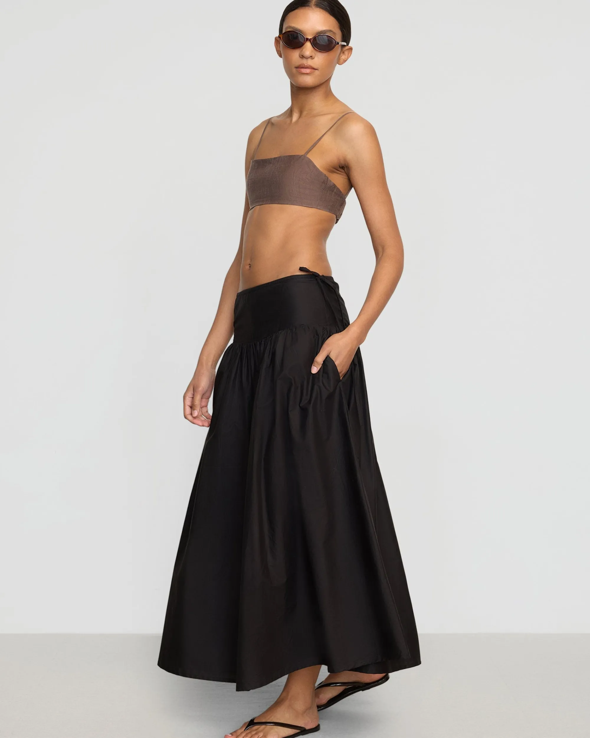 Fashion Apparels Bao Organic Cotton Drop-Waist Skirt< Skirts