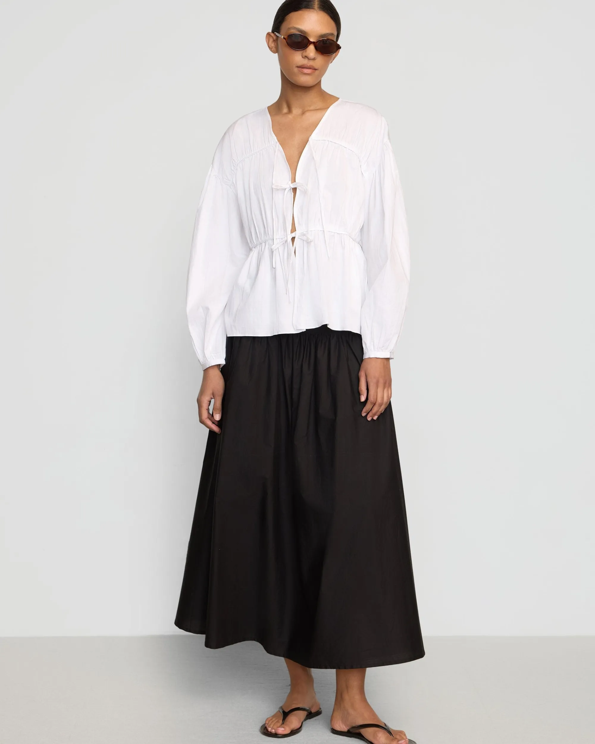 Fashion Apparels Bao Organic Cotton Drop-Waist Skirt< Skirts