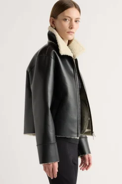 Hua Jia Bonnie Shearling-Collar Coat< Outerwear