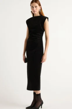 Hua Jia Cambria Structured Corduroy Dress< Dresses