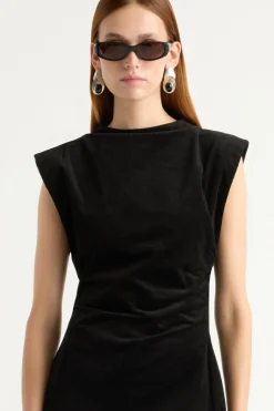 Hua Jia Cambria Structured Corduroy Dress< Dresses