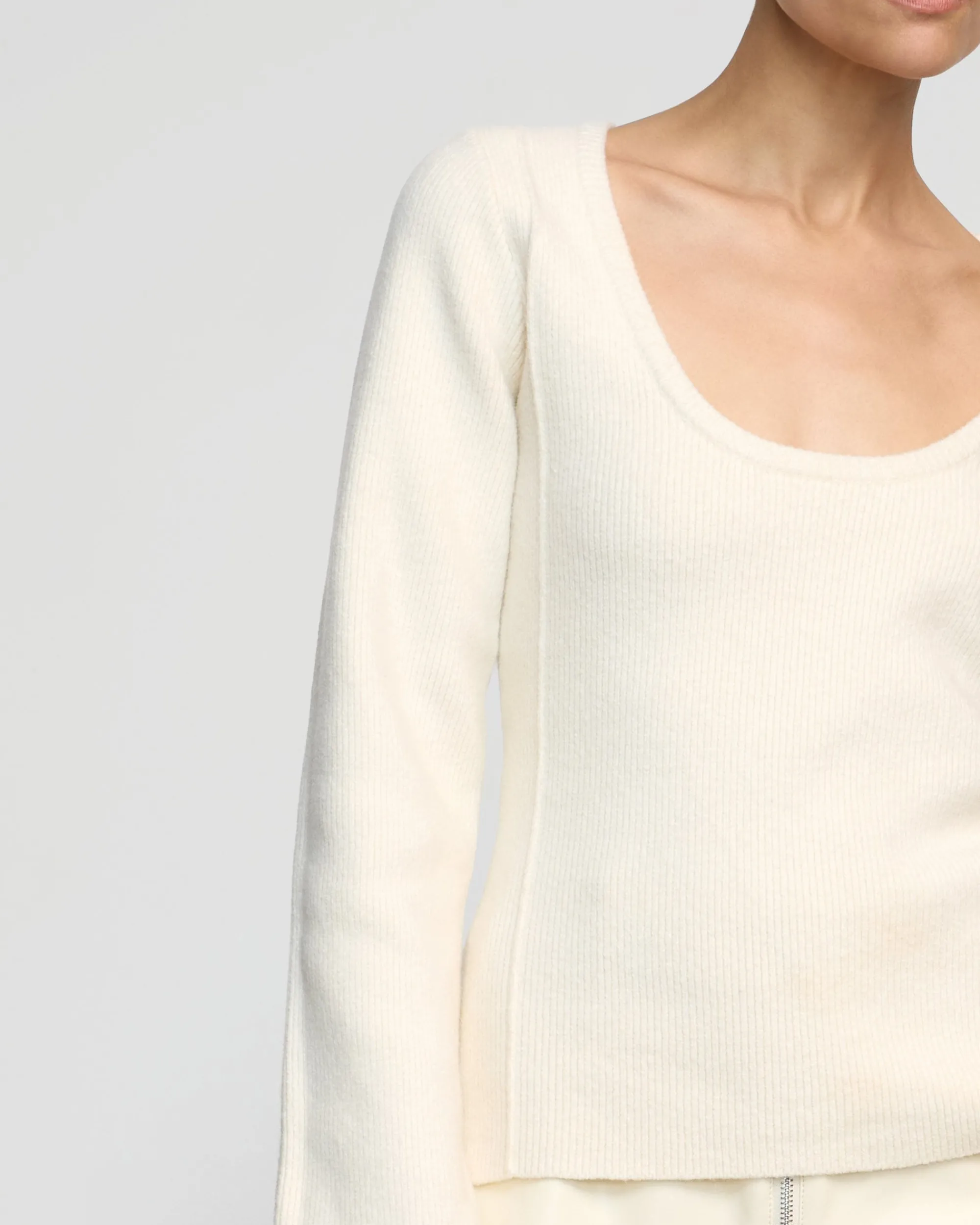 Brilliant Wise Corporation Limited Camilla Seam-Detail Scoop-Neck Sweater< Sweaters|Tops