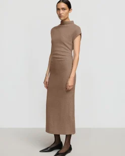 Brilliant Wise Corporation Limited Caspia Mock-Neck Sweater Dress< Dresses
