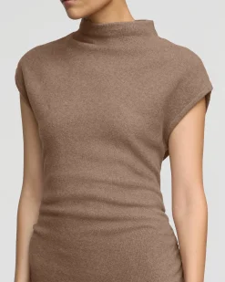 Brilliant Wise Corporation Limited Caspia Mock-Neck Sweater Dress< Dresses