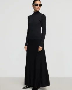 Brilliant Wise Corporation Limited Chandra Ottoman-Knit Long-Sleeve Dress< Dresses
