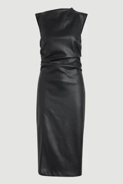 Hua Jia Channing Vegan Leather Dress (Petite)< Dresses