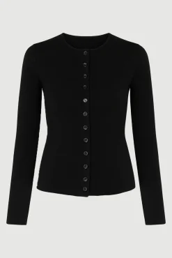 Brilliant Wise Corporation Limited Charla Button Crew-Neck Sweater< Sweaters