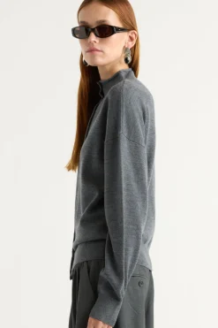 Brilliant Wise Corporation Limited Charlee Lightweight Wool Button Cardigan< Sweaters