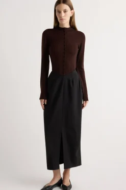 Hua Jia Coye V-Waist Pencil Skirt< Skirts