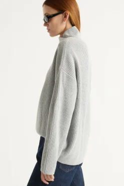 Brilliant Wise Corporation Limited Daria Wrap-Neck Organic Cotton-Wool Sweater< Sweaters