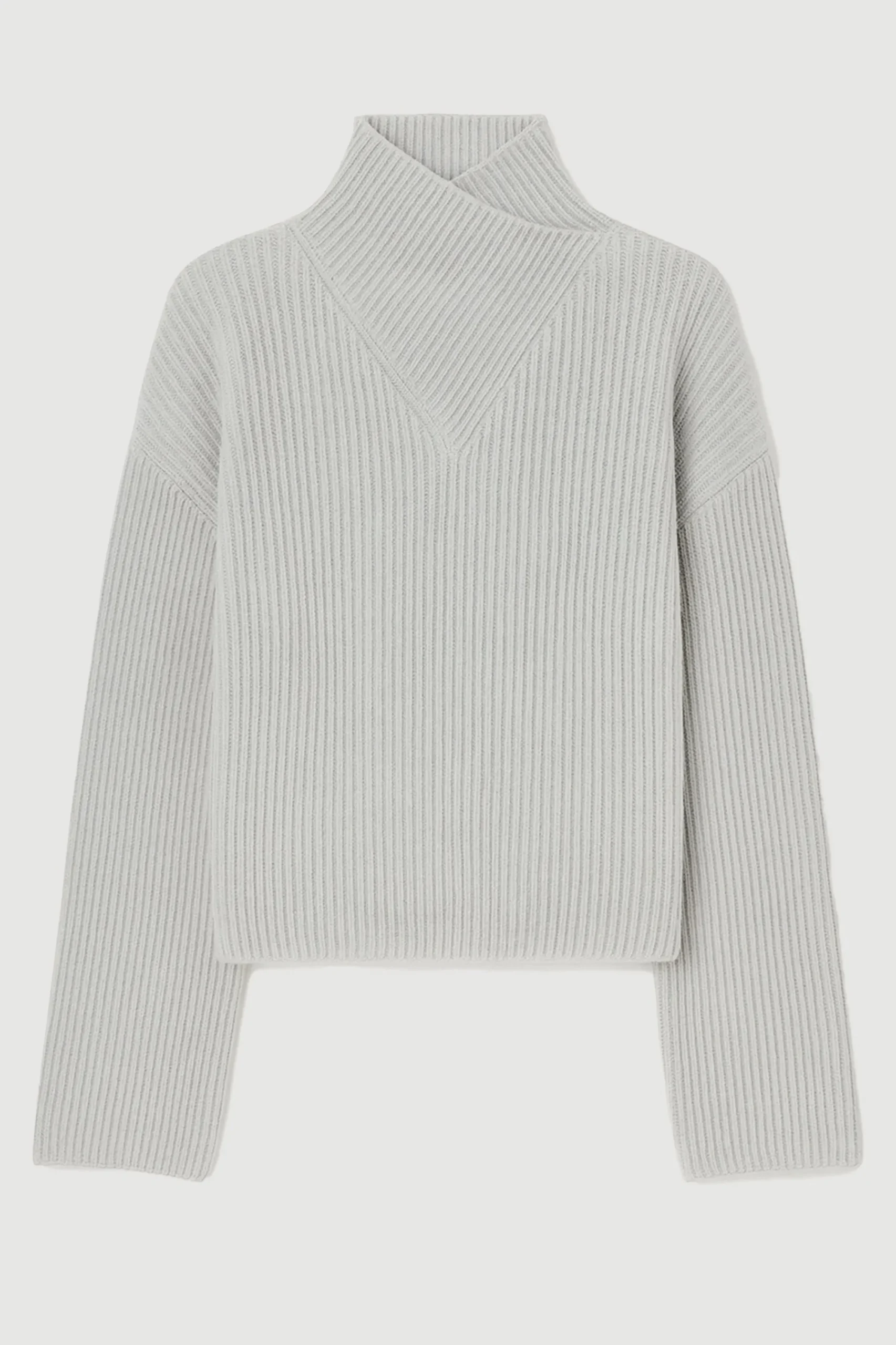 Brilliant Wise Corporation Limited Daria Wrap-Neck Organic Cotton-Wool Sweater< Sweaters