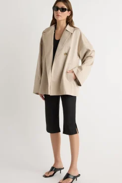 Hua Jia Delaney Cotton Mac Coat< Outerwear