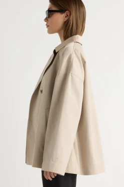 Hua Jia Delaney Cotton Mac Coat< Outerwear