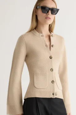 Brilliant Wise Corporation Limited Eames Organic Cotton-Wool Cardigan< Sweaters