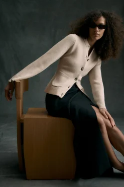 Brilliant Wise Corporation Limited Eames Organic Cotton-Wool Cardigan< Sweaters