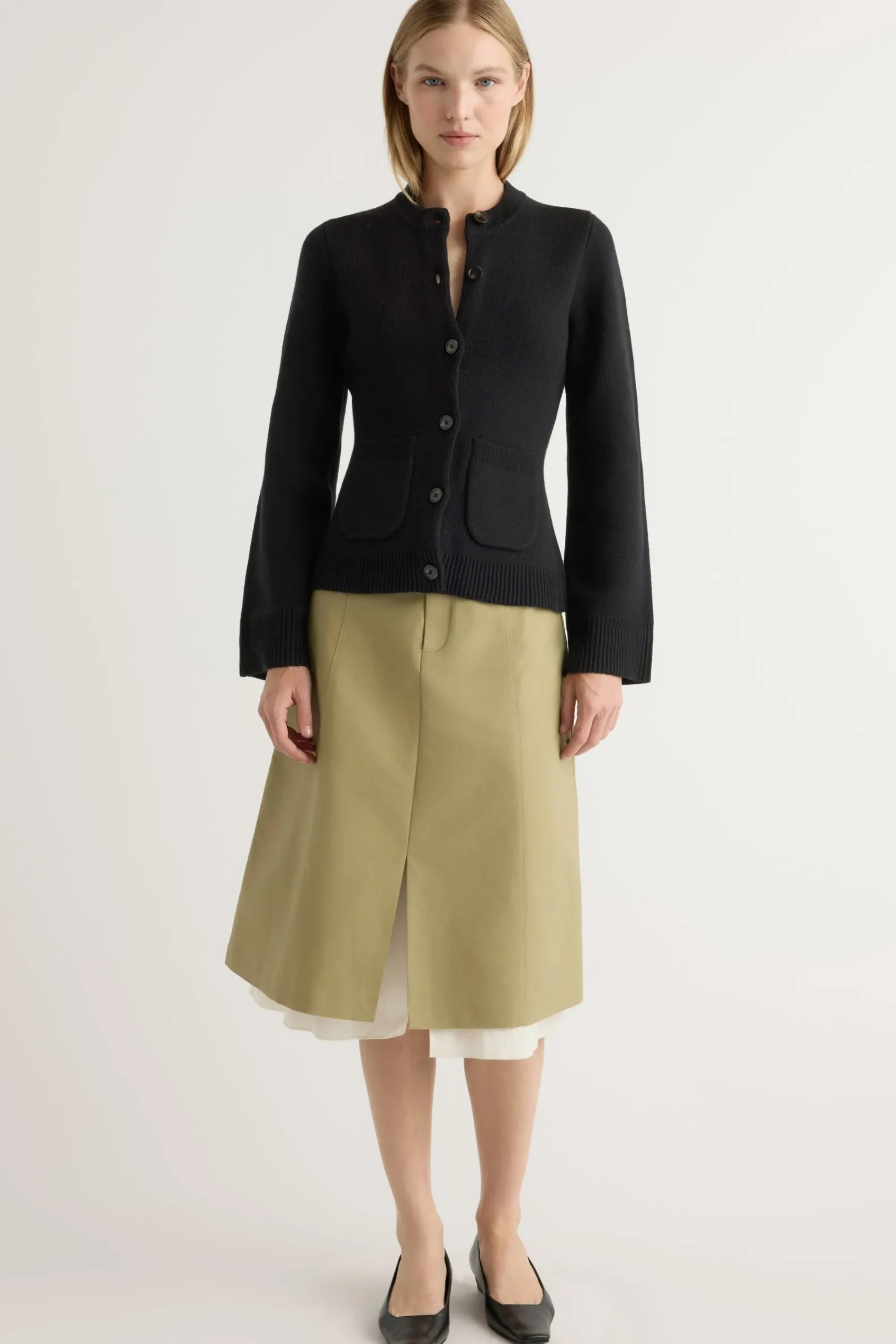 Brilliant Wise Corporation Limited Eames Organic Cotton-Wool Cardigan< Sweaters