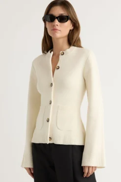 Brilliant Wise Corporation Limited Eames Organic Cotton-Wool Cardigan< Sweaters