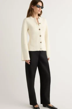 Brilliant Wise Corporation Limited Eames Organic Cotton-Wool Cardigan< Sweaters