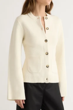 Brilliant Wise Corporation Limited Eames Organic Cotton-Wool Cardigan< Sweaters