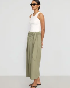 Asia Consultancy Co., Ltd Elke Tie-Waist Maxi Skirt< Skirts