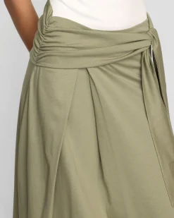 Asia Consultancy Co., Ltd Elke Tie-Waist Maxi Skirt< Skirts