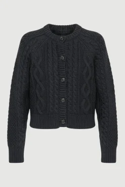 Brilliant Wise Corporation Limited Eloise Button Cable Cardigan< Sweaters