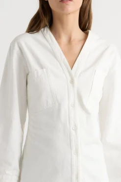 Hua Shang Group (H.K.) Ltd Emmett Structured-Sleeve Denim Jacket< Outerwear