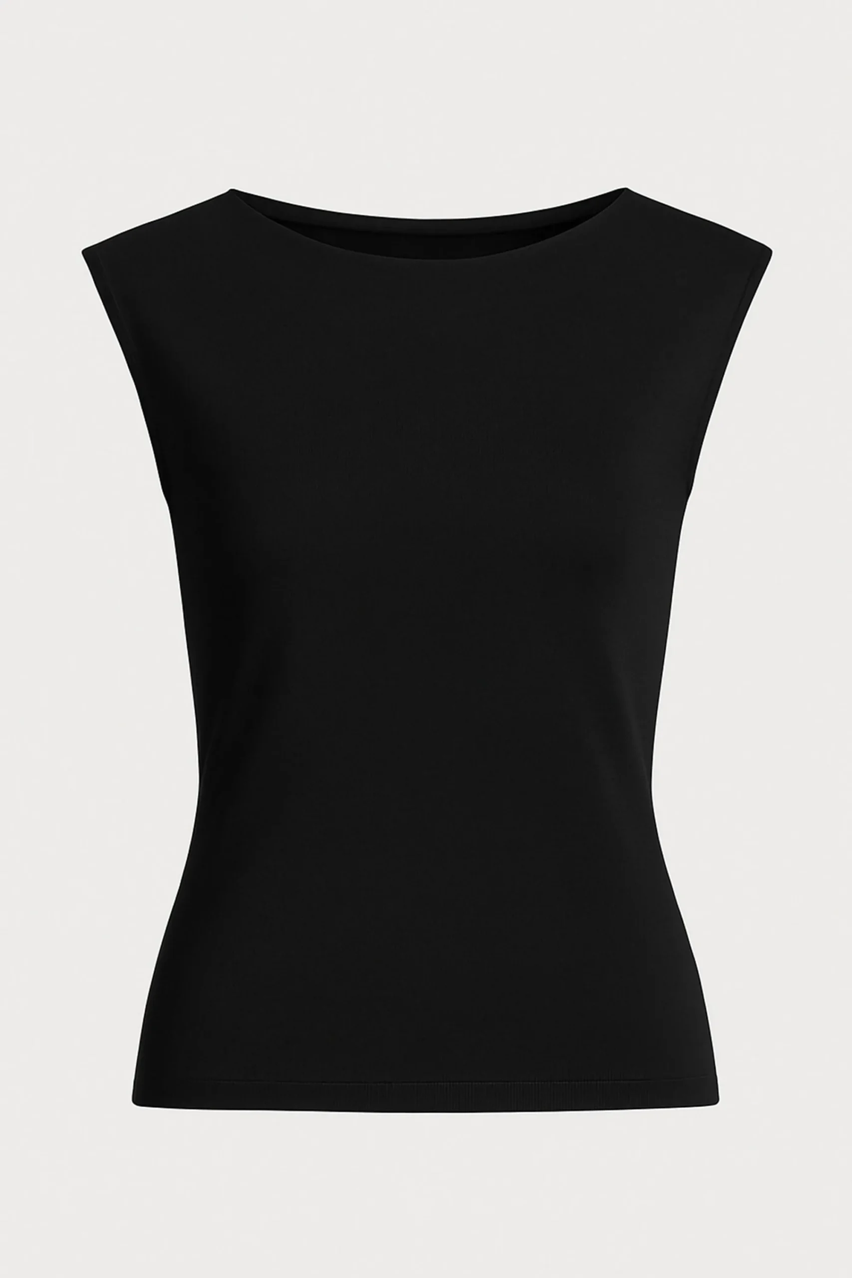 Lever Style LLC Esme Sleeveless Slit-Neck Tank< Tees|Tops