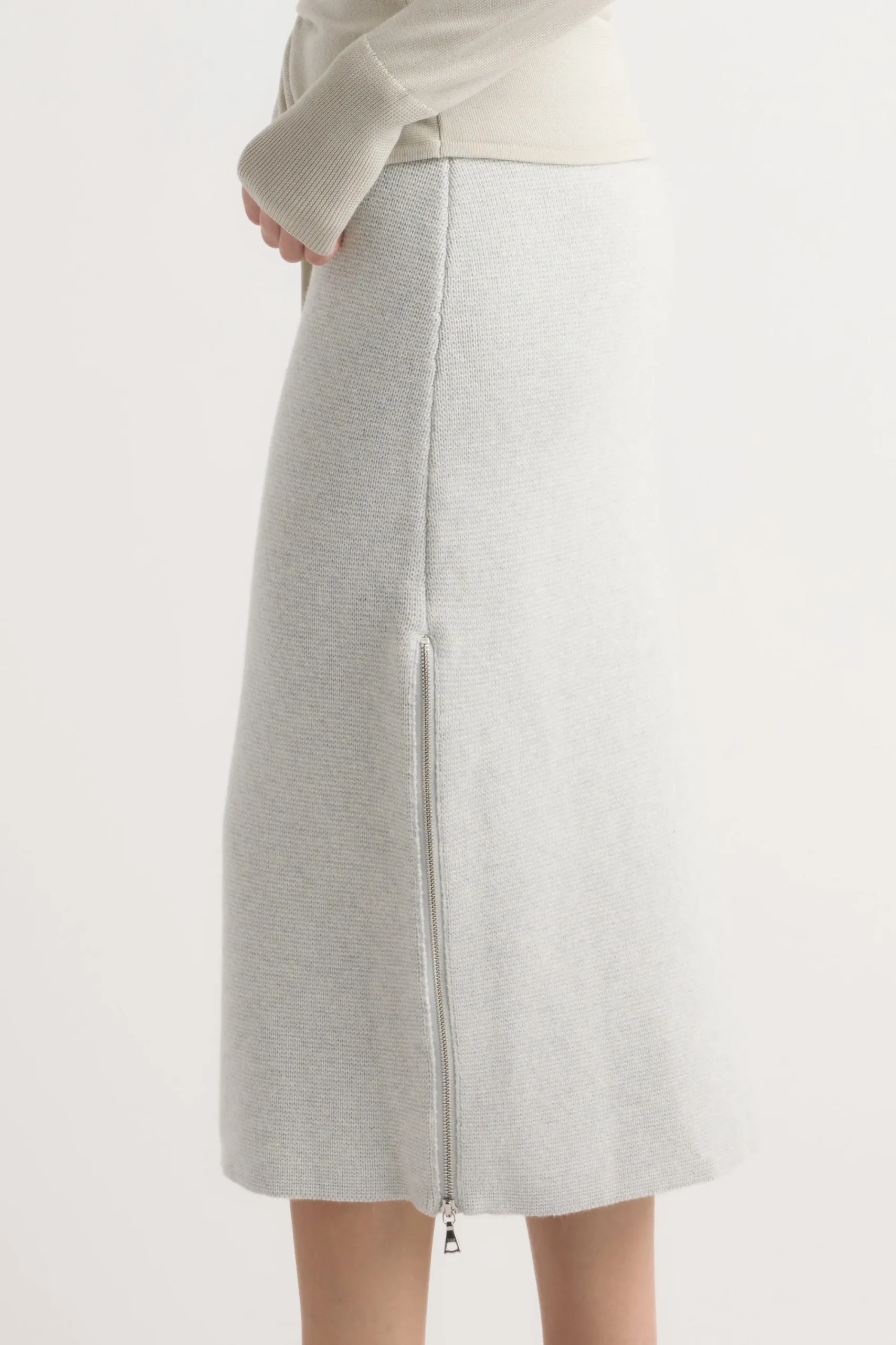 Brilliant Wise Corporation Limited Esti Side-Zip Organic Cotton-Wool Skirt< Skirts