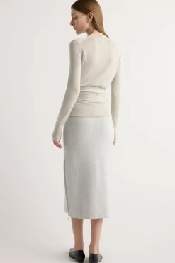 Brilliant Wise Corporation Limited Esti Side-Zip Organic Cotton-Wool Skirt< Skirts