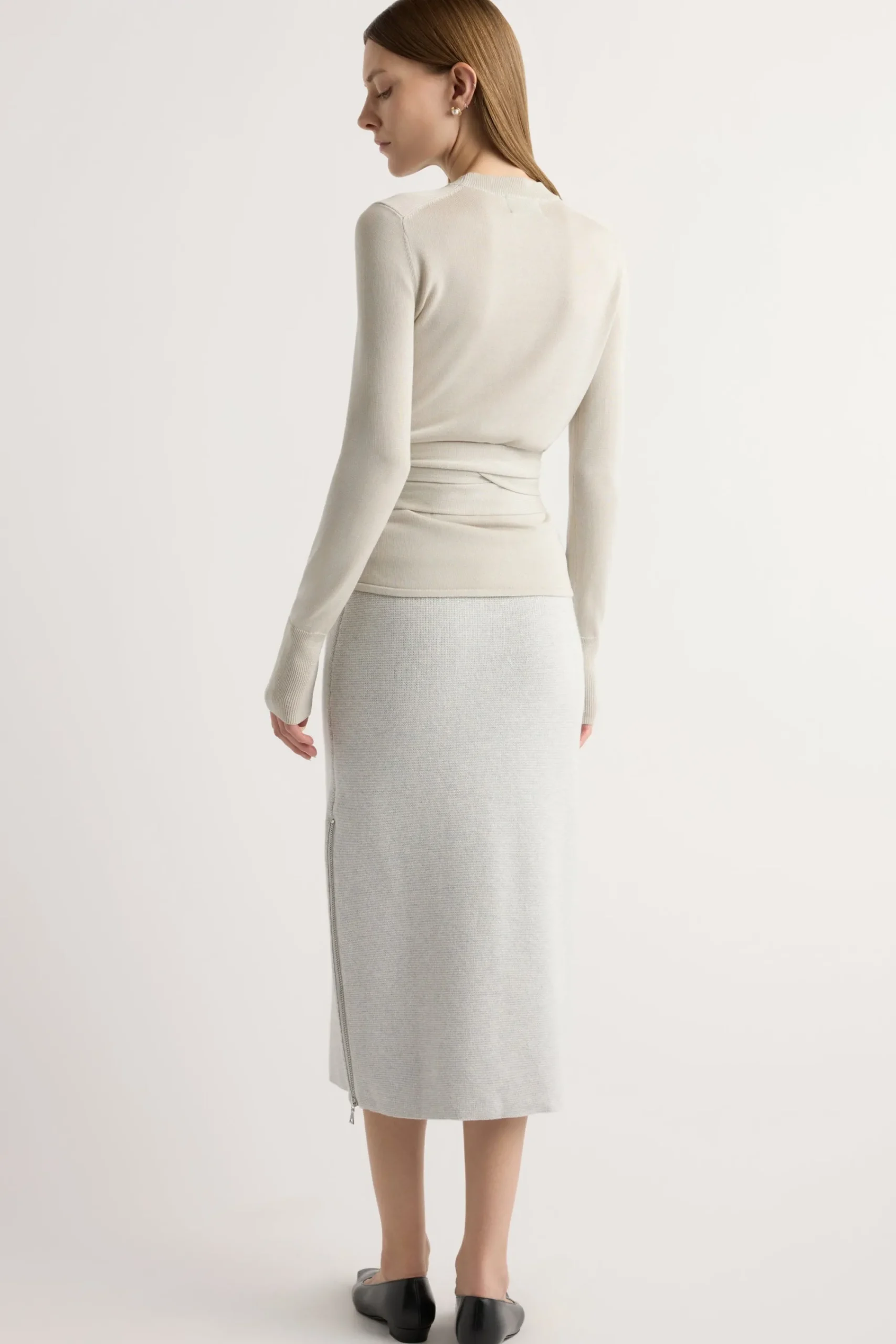 Brilliant Wise Corporation Limited Esti Side-Zip Organic Cotton-Wool Skirt< Skirts