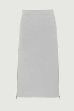 Brilliant Wise Corporation Limited Esti Side-Zip Organic Cotton-Wool Skirt< Skirts