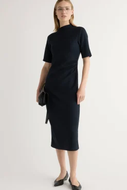 Hua Jia Evie Ribbed-Knit Jersey Dress< Dresses
