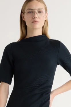 Hua Jia Evie Ribbed-Knit Jersey Dress< Dresses