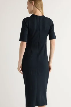 Hua Jia Evie Ribbed-Knit Jersey Dress< Dresses