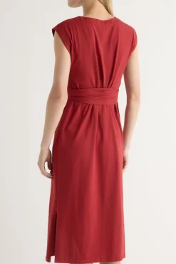 Lever Style LLC Fei Tie-Front Organic Cotton Dress< Dresses